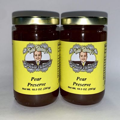 2 Pack of Todd Bosley's World Famous Pear Preserve In 10.5 Oz Jars!
