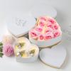 Oairse White Gift Boxes with Lids for Present Heart Shaped Flower Boxes for Arrangements Set of 4 Floral Gift Boxes for Bridesmaid, Proposal, Wedding, Birthday, Baby Showers view 2