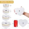 Oairse White Gift Boxes with Lids for Present Heart Shaped Flower Boxes for Arrangements Set of 4 Floral Gift Boxes for Bridesmaid, Proposal, Wedding, Birthday, Baby Showers view 4
