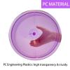 FUMOLEER Buttock Vacuum Cups 210ML &180ML,Vacuum Therapy Cupping Machine Accessories, 9.4inch & 8.26inch XL Suction Cups for Butt Massage with Y-Hose & Gua Sha Board, 2 Pairs (Purple) view 3