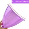 FUMOLEER Buttock Vacuum Cups 210ML &180ML,Vacuum Therapy Cupping Machine Accessories, 9.4inch & 8.26inch XL Suction Cups for Butt Massage with Y-Hose & Gua Sha Board, 2 Pairs (Purple) view 4