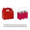 HUAPRINT 30 Pack Red Gift Boxes,9.45x5x5 inches Treat Gable Box For Party Favor Goodie Birthday Baby Shower Wedding Christmas view 2