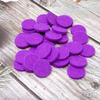 Honbay 100PCS Replacement Felt Pads 22mm Essential Oil Refill Pads for 30mm Locket Necklace Bracelet or Car(0.87inch, Purple) (22mm) view 4