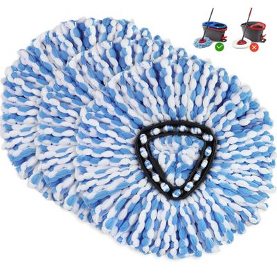 3 Pack Mop Replacement Heads for O-Ceda RinseClean Spin Mop, Microfiber Spin Mop Refills, Easy Cleaning Mop Head Replacement Refill
