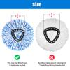 3 Pack Mop Replacement Heads for O-Ceda RinseClean Spin Mop, Microfiber Spin Mop Refills, Easy Cleaning Mop Head Replacement Refill view 3