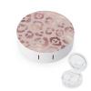 Bagea-Ka Rose Gold Leopard Pattern Contact Lens Case Box Eye Care Kit Holder Mirror Box with Tweezers Remover Tool Solution Bottle for Outdoor Travel & Home view 1