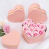 Oairse Pink Gift Boxes with Lids for Present Heart Shaped Flower Boxes for Arrangements Set of 4 Floral Gift Boxes for Bridesmaid, Proposal, Wedding, Birthday, Baby Showers view 2