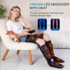 CINCOM Leg Massager with Heat and Compression, Air Compression Leg Massager for Circulation and Pain Relief Muscles Relaxation Gifts FSA - HSA view 2