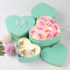 Oairse Nesting Gift Boxes with Lids for Present Heart Shaped Flower Boxes for Arrangements Set of 4 Floral Gift Boxes for Bridesmaid, Proposal, Wedding, Birthday, Baby Showers view 2
