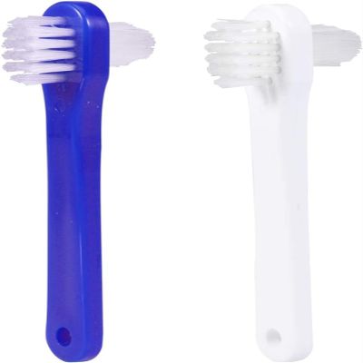 Beavorty 2pcs Two-Sided Brush Cleaning Brush Toothes Tooth for False False Cleaning Tablets Set Both Sides Travel