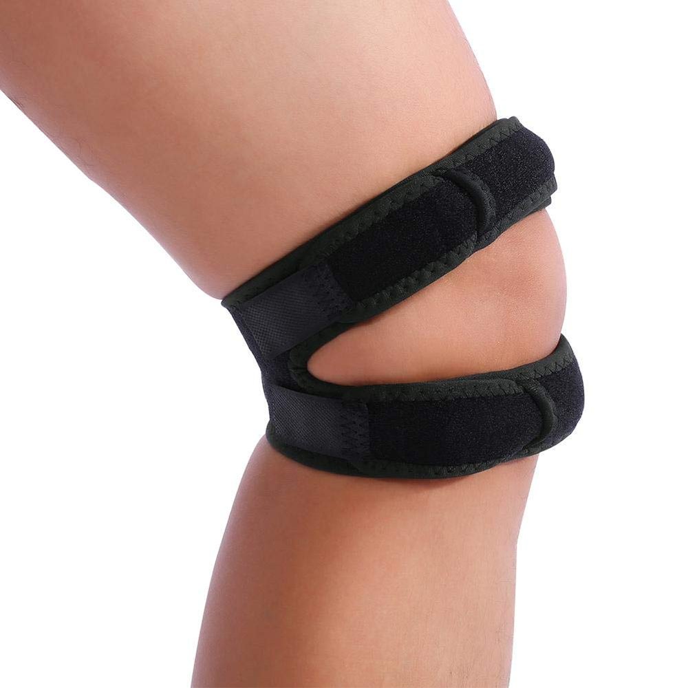 Knee Band Protector, Knee Brace Strap, Patellar Tendon Support Strap, Adjustable Patella Knee Support Protector Brace Strap Band Bandage for Running, Arthritis, Sports