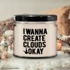 Vanilla Scented Candle - Create Clouds - 9oz Jar with Lid view 1