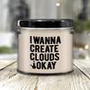 Vanilla Scented Candle - Create Clouds - 9oz Jar with Lid view 2