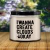 Vanilla Scented Candle - Create Clouds - 9oz Jar with Lid view 3