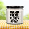 Vanilla Scented Candle - Create Clouds - 9oz Jar with Lid view 4