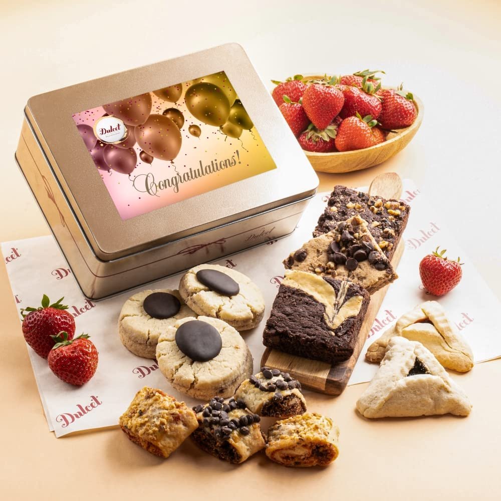 Congratulations Gift Baskets Gourmet Gift Food Baskets for Friends, Family, Co-workers, Boss, Neighbor, Parents, & Grandparents By Dulcet Gift Baskets