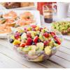 Nicole Fantini Disposable Elegant 100Oz Round Clear Plastic Party Snack/Salad Serving Bowls, Also can use to serve Chips, Candies & All : 6 Ct view 2