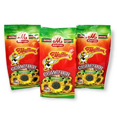 Ot Martina Exclusive Roasted Sunflower Seeds 300gr (10.58 oz) Pack of 3