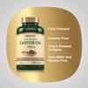Piping Rock Castor Oil Softgel Capsules 750mg | 200 Count | Cold Pressed | Non-GMO, Gluten Free Supplement view 4