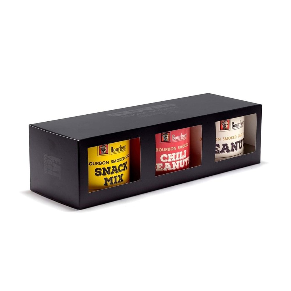 Bourbon Smoked Snack/Peanut Gift Trio