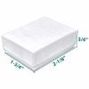 TheDisplayGuys - 100-Pack #11 Cotton Filled Cardboard Paper Jewelry Boxes Gift Case - Matte White (2.1" x 1.8" x 0.8") - for Shipping or Storage view 3