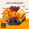 Oh! Nuts Dried Fruit Gift Basket 7 Variety Tin Box - Gourmet Arrangement Platter - Healthy Food Snack Box for Birthday, Anniversary, Corporate - Gift for Women & Men (Dried Fruits) view 2