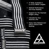 Evolution Athletics Sport Knee Wraps for Support and Rebound for Extreme Weight Lifts or Carries, Durable, Flexible, Adjustable for a Custom Fit, 2.0m L x 3"W, Black Gray, One Pair view 2