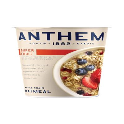 Anthem Super Fruit Instant Oatmeal Cup - Enjoy High-Protein Oatmeal Cups with Rich Super Fruit Flavour-Ideal for Busy Mornings - These Convenient Cups Make Breakfast a Delicious Treat Youll Love