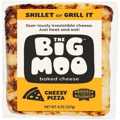 THE BIG MOO Baked Cheese CHEESY PIZZA | Bundle of 3 | 8 oz cheese block | Healthy Snacks | Keto Food | Keto Friendly Snack | Gluten-free | Protein Snacks | Low Carb | Sugar-free | Atkins Snack | Diabetic Snacks | Easy Cheese | Fat Bomb | Carnivore Sn