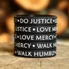 5 Do Justice Love Mercy Walk Humbly Silicone Wristband Bracelets Micah 6:8 view 3
