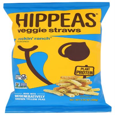 HIPPEAS Rockin' Ranch Veggie Straws, 3.75 OZ