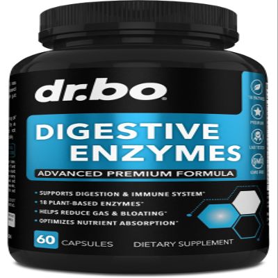 Digestive Enzymes Supplements Plant Based - Pancreatic & Proteolytic Super Digestion Enzyme Supplement Pills Aid for Bloating Relief for Women & Men - Lipase, Amylase, Bromelain, Protease & Cellulase