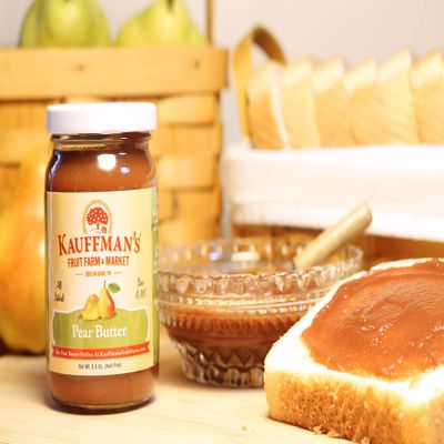 Kauffman Orchards Homemade Pear Butter Spread, 8.5 Oz. (Pack of 2)