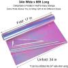 34 in x 66 Ft Iridescent Cellophane Wrap Roll - Extra Wide Cellophane Paper - Iridescent Transparent Cellophane Roll Plastic Wrap for Gift Baskets, Treats, Crafts, Party & Christmas Gift Wrapping view 2