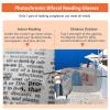 Photochromic Bifocal Reading Glasses Anti-blue Light Glasses Rimless Transition Sunglasses Women Men Sun Readers view 3