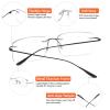 Photochromic Bifocal Reading Glasses Anti-blue Light Glasses Rimless Transition Sunglasses Women Men Sun Readers view 4
