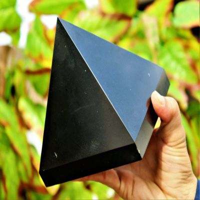 Natural Black Tourmaline Stone Metaphysical Pyramid,300-350g