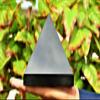 Natural Black Tourmaline Stone Metaphysical Pyramid,300-350g view 2