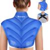 Chenove Ice Pack for Shoulders Upper Back with Strap, Neck and Shoulder Ice Pack Wrap Rotator Cuff Gel Reusable with Cold Compression Therapy, Soreness (Blue) view 1
