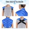 Chenove Ice Pack for Shoulders Upper Back with Strap, Neck and Shoulder Ice Pack Wrap Rotator Cuff Gel Reusable with Cold Compression Therapy, Soreness (Blue) view 4