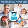 Comfytemp Wisdom Teeth Ice Pack Head Wrap, Face Ice Pack for TMJ Relief, HSA Oral Dental Care FSA, Surgery Recovery, 4 Reusable Hot & Cold Gel Packs, Pain Relief for Jaw, Chin, Facial, Dental Implants view 2