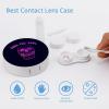 Bagea-Ka Skull Halloween Pattern Contact Lens Case Box Eye Care Kit Holder Mirror Box with Tweezers Remover Tool Solution Bottle for Outdoor Travel & Home view 3