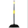 Xifando Four-Section Rod Long-Handled Broom,Heavy-Duty Broom, Angle Broom for Outdoor/IndoorBlack+Yellow view 1
