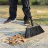 Xifando Four-Section Rod Long-Handled Broom,Heavy-Duty Broom, Angle Broom for Outdoor/IndoorBlack+Yellow view 3