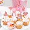 Cyodoos Pack of 24 Bride to Be Cupcake Toppers with Heart Ring Dress Bridal Shower Cupcake Picks Wedding Engagement Bachelorette Party Cake Decorations Supplies - Rose Gold Glitter view 4