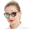 OCCI CHIARI Photochromic Bifocal Reading Glasses Womens Round Blue Light Blocking Readers 1.0 1.5 2.0 2.5 3.0 3.5 4.0 (Tortoise +400) view 1
