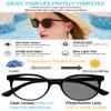 OCCI CHIARI Photochromic Bifocal Reading Glasses Womens Round Blue Light Blocking Readers 1.0 1.5 2.0 2.5 3.0 3.5 4.0 (Black +100) view 4