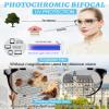 OCCI CHIARI Photochromic Bifocal Reading Glasses Womens Round Blue Light Blocking Readers 1.0 1.5 2.0 2.5 3.0 3.5 4.0 (Gray +400) view 3
