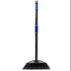 Xifando Four-Section Rod Long-Handled Broom,Heavy-Duty Broom, Angle Broom for Outdoor/IndoorBlack+Blue view 1