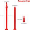 Semlos Butane Tank Adapter - Butane Nozzle - Lighter and Torch Refill or Release Adaptor, Gas Refill Adapter for All Nozzle's Gas Tank, Torch, Lighter (Red) view 2